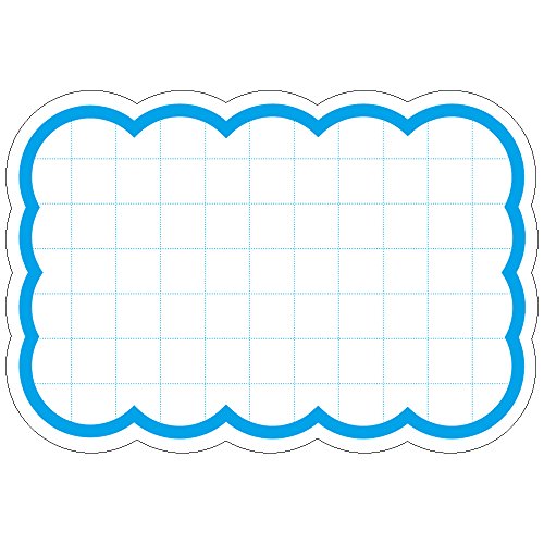 ササガワ タカ印 ポップ用紙 16-4491 抜型カード 波四角特 大 30枚 ブルー