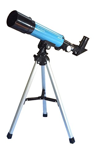 MIZAR(ミザールテック) 天体望遠鏡 屈折式 50mm 口径 コンパクトタイプ 経緯台 三脚 セット ブルー AR-50BL