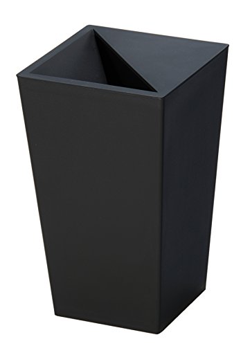 新輝合成 トンボ ユニード カクス ゴミ箱 ゴミを見せない 5.5リットル ブラック 幅17*奥行17*高さ28cm 蓋付き S-28 日本製