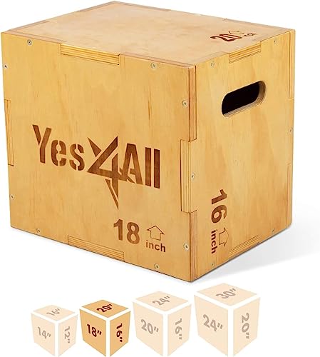 イエスフォーオール(Yes4All) プライオボックス 木製 ジャンプボックス ウッド コンディショニング ジャンプ台 ステップ台