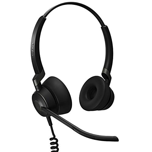 Jabra Engage 50有線ヘッドセット ステレオ - 電話用ヘッドセット 3マイクシステム付き バックグラウンドノイズを遮断 エージェントフォ