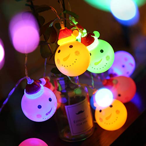 DUOLEIMI クリスマス イルミネーションライト サンタクロース 雪だるま LED ワイヤーライト 銅線ライト クリスマス飾り カラフル 電飾 電