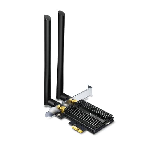TP-Link WiFi ワイヤレス アダプター 無線LAN Wi-Fi6 PCI-Express Bluetooth5.0 2402 * 574Mbps Archer TX50E ブラック