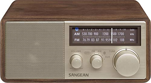 SANGEAN FM/AMラジオ対応 ブルートゥーススピーカー ウォールナット WR-302 ［Bluetooth対応］