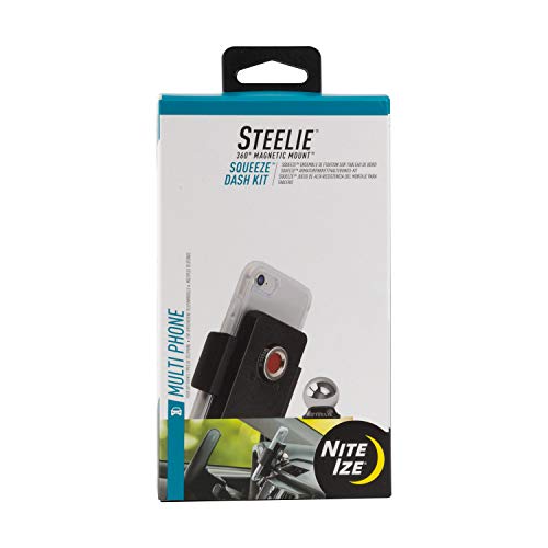 Nite Ize Steelie スクイーズダッシュキット ユニバーサルダッシュボード磁気カーマウントホルダー MagSafe iPhone 12 Pro Max/Mini/Gala