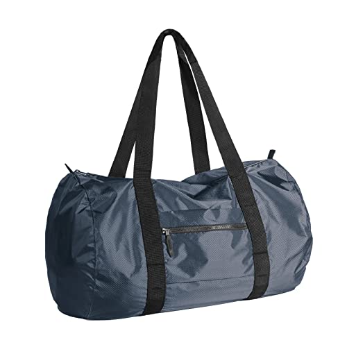 pack all 折りたたみバッグ ボストンバッグ 撥水 スポーツバッグ ダッフルバッグ 大容量 軽量 トラベル ジム 修学 旅行 収納 32L（ネイビ