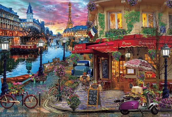 【日本製】ビバリー 500スモール ジグソーパズル 花彩るパリの街角（26*38*）500S-003