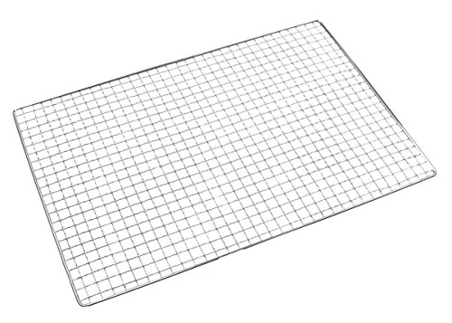 サイズ: 約450*300mm 重量: 約350g 材質: 鉄 (クロムメッキ) グレービーバーベキューアミ バーベキューコンロを使わなくても料理が可能に