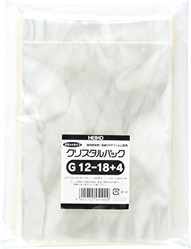 厚0.03×幅120×高180+ガゼット部分40mm 透明度と強度に優れたポリプロピレン製の「クリスタルパック」。 たっぷり使える大容量タイプ。 【サイズ】幅120*高さ180*テープ部分40mm 【