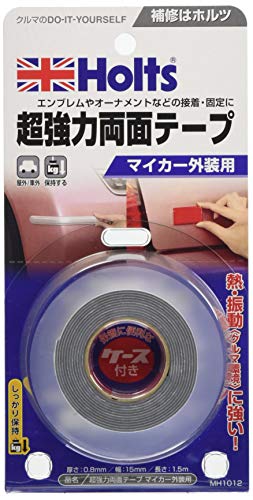 エンブレムやオーナメントなどの接着・固定に役立つ超強力両面テープ 【特徴】柔軟かつ耐久性に優れたアクリルフォーム基材に強力な粘着剤を使用しています。被着体の伸縮や変形に基材が追従し、安定した接着性を発