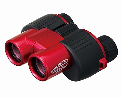 レッド 13541-7 メーカー型番:13541-7 サイズ:10.1*11.6*5.0cm 重さ:約290g 倍率:8倍 プリズム材質:Ba K4、コーティング:オーロラコート、マルチコート 実視界