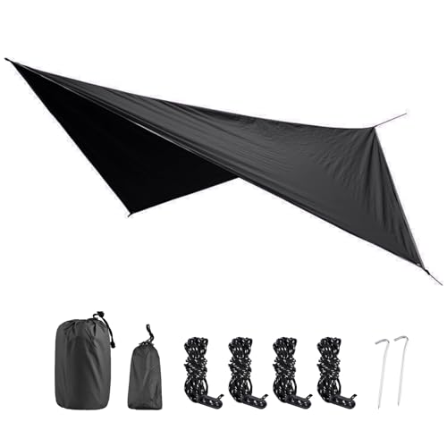 ひし形2 - ブラック 360ｘ290cm *【製品仕様】-「サイズ 」：360*290cm（対角線）、収納サイズ：20*15*9cm；「材質」：210T格子柄生地；「タイプ」：ひし形 ；「セット内容