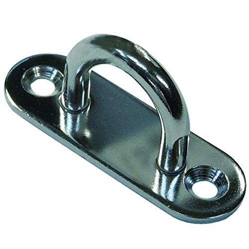 9φ 壁面などに取り付けするプレートフック金具! (規格)9φ。(A)100x(B)32x(C)25mm 。(素材)SUS304。(表面処理)なし。(使用荷重)70kgf。 皿頭の木ネジやタピングビス