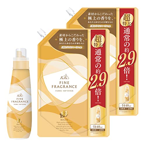 *品 名: 柔軟仕上げ剤 *内容量: 本体 600ml 詰替 1440ml*2個 *成 分: 界面活性剤（第四級アンモニウム塩）/安定化剤/香料/抗菌剤 *用 途: 衣料品用（綿/毛/絹/合成繊維） 
