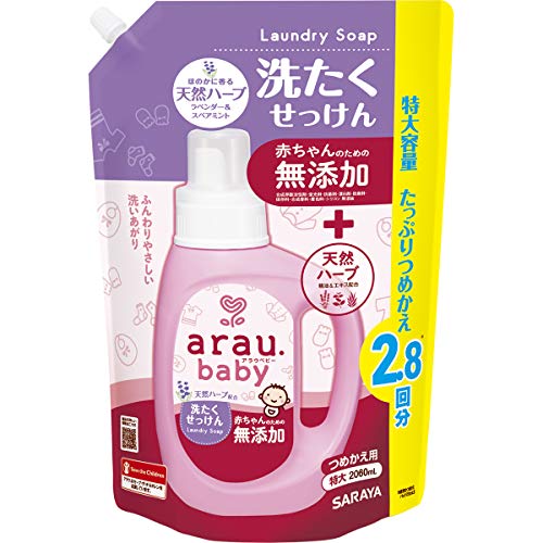 2.06リットル (x 1) 商品サイズ (幅*奥行*高さ):21.7*10.5*31cm 内容量:2060m L ブラント名: arau.(アラウ) メーカー名: サラヤ 商品の重量: 2.17 k