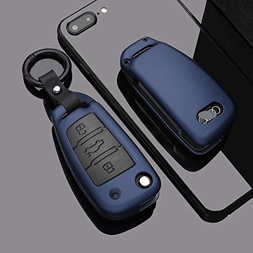 ブルー マット 【スマートキーをしっかり守る】このキーケースはスマートキー全体を覆うフルカバータイプです。スマートキーは衝撃などを受けると破損する恐れがあるため、ケースに入れて持ち運ぶと鍵を守れるのが