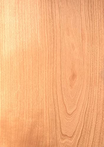 ブラックチェリー *A4size１枚入り*こちらは、本物の木を薄くシート状に加工した商品になります。天然木のため、木目も一枚一枚全て異なります。 一般的な突板0.2*よりも、厚めでサンドペーパーによる