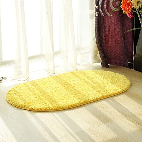 イエロー 45x65cm 【素材】極細繊維*TPE滑り止めソール 【ふわふわ】バスマットは濃密なマイクロファイバー素材（超極細繊維）を採用し、抜群の通気性を持ち、細菌の増殖を抑制できます｡毛足の長いふ