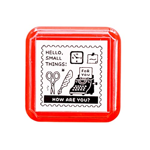 【デザイン】消しゴムはんこ作家「eric」デザイン 【印面サイズ】21*21mm 【仕様】浸透印タイプ(スタンプ台不要) 【スタンプ柄】切手 【インク色】黒 【素材】PS・合成樹脂