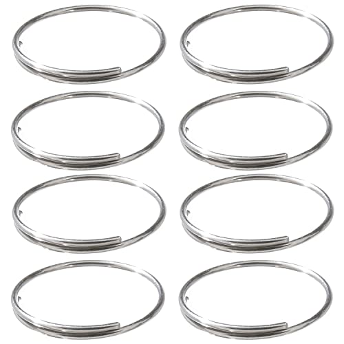 15mm シルバー 【たっぷり使える100個入り】 本製品のスプリットリングは、鍵をまとめたり、オリジナルのキーホルダー、ストラップ、アクセサリーの手作り材料など、色々なアイディアを形にするために十分