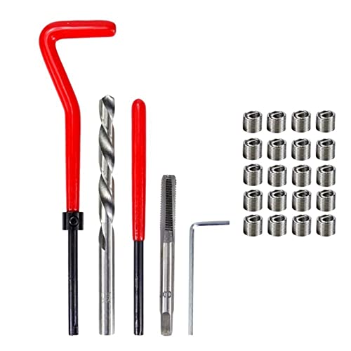 M6 【30個セット内容】M6ネジスリーブ（ヘリサート）*25枚*挿入ツール*1枚*ラグブレークツール*1枚*ツイストドリル6.2mm*1枚*ねじタップM6*1枚*小型レンチ*1枚 【幅広い用途】DI