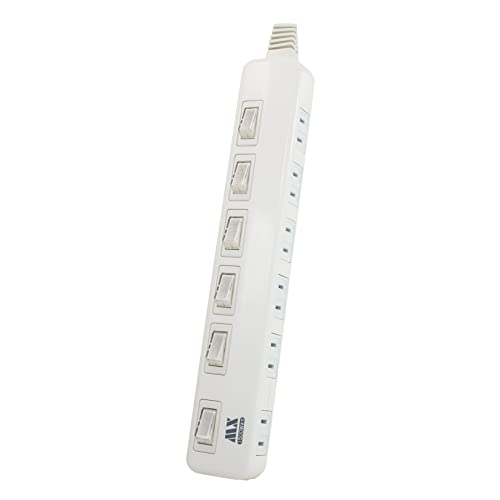 コードの長さ：2ｍ 差込口の数：6個 定格：125V 1500Wまで 主な機能：個別ON/OFFスイッチ(LEDランプ付き) ※接続する機器は必ず容量の範囲内(1500Wまで)でお使いください。容量の