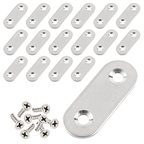 【商品仕様】サイズ：約46mmx16mm 厚さ：約2mm 穴径：5mm 穴の中心距離：28mm ネジの長さ：22mm 材質：ステンレス鋼 カラー：？シルバー 【高品質】高品質のステンレス鋼で作られて、
