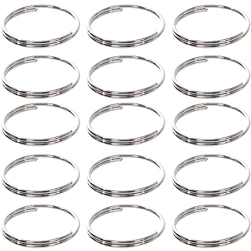 11mm シルバー 【たっぷり使える100個入り】 本製品のスプリットリングは、鍵をまとめたり、オリジナルのキーホルダー、ストラップ、アクセサリーの手作り材料など、色々なアイディアを形にするために十分