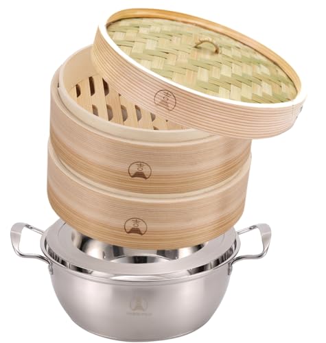 18cmせいろ(IH対応) * 吉冨士工芸の蒸籠の蓋は竹の皮を巧みに編み込んでおり、伝統的な職人技が生かされています。この蓋はしっかりと蒸気を閉じ込め、食材をより旨みたっぷりに蒸し上げます。 * 10