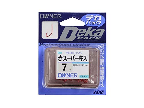 オーナー OHデカパック 赤スーパーキス (キス針)吸い込みの良さが際だつモデルです*オーナー キス針*