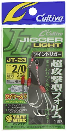 主な対応魚種:ブリ ヒラメ カンパチ ワラサ イナダ サイズ:2/0号 耐力:26lb/12.0kg