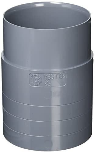 塩ビ管呼び径：100 寸法(mm)L:155 寸法(mm)D:114 使用温度範囲:0*45* 最高使用圧力：無圧 硬質ポリ塩化ビニール（PVC）