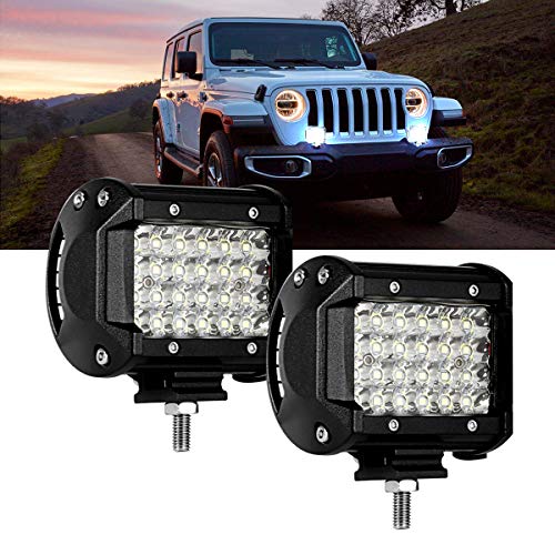 ホワイト 24LED *【商品の説明】製品サイズ：11x9.0x6.0CM、消費電力:72W（cree製3w x 24pcs）、色温度：6000ｋ、動作電圧：DC10-30v（12v、24v兼用）(*