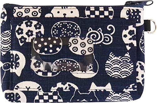 紺 本体サイズ:約13*1*9.5cm 材質:綿 原産国:日本