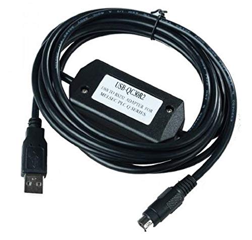 USB-QC30R2 三菱電機 シーケンサー MELSEC Qシリーズ互換 RS-232 接続 ケーブルです 。＊ドライバーは商品箱記載のQRコードを読み取ってご利用下さい。 パソコン ** シーケン