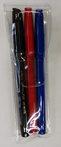 内容: SEG-10M-B(ブラック)/SEG-10M-R(レッド)/SEG-10M-L(ブルー) サイズ: 最大径φ 12.0mm 全長 144mm インキ: 水性顔料/ぺン先: 中字0.6mm 方