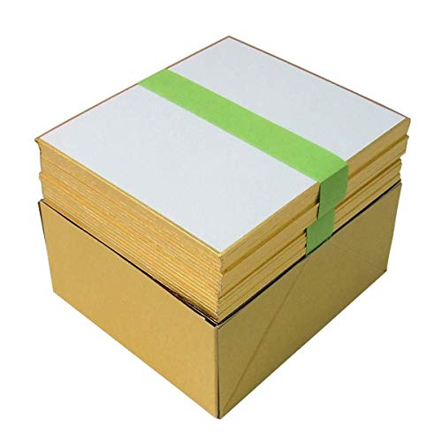 【 サイズ 】寸松庵色紙 12.1*13.6cm 50枚入り 京都府知事指定伝統工芸品 書道、水墨画、水彩画、サインなどに