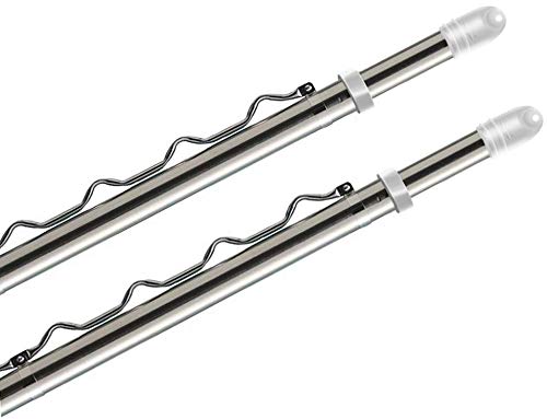 サイズ:約 直径2.94cm*使用長さ4m パッケージ内容: ハンガーかけ付竿*1本 4M ホワイト，42個のフックを含む （他 社は24/36個のフック）備考：私たちの4 m物干し竿の防風フックは4