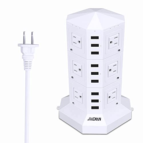 *【JIACHANの利点】Jiachan USB付き電源タップはPSEで認証された工場でする高品質電子製品の製造を手がけるで設計・生産されています。 *【頼りになる品質】本体は難燃性が最高クラスのPC