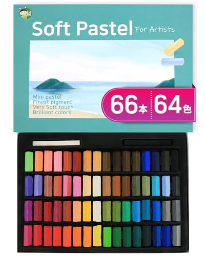 64 colors Short *無毒の優秀さ：HA SHI ソフトパステルは、あらゆるレベルのアーティストのためのトップティアの選択肢として際立っています。無毒であるため、初めてアートに飛び込む子供