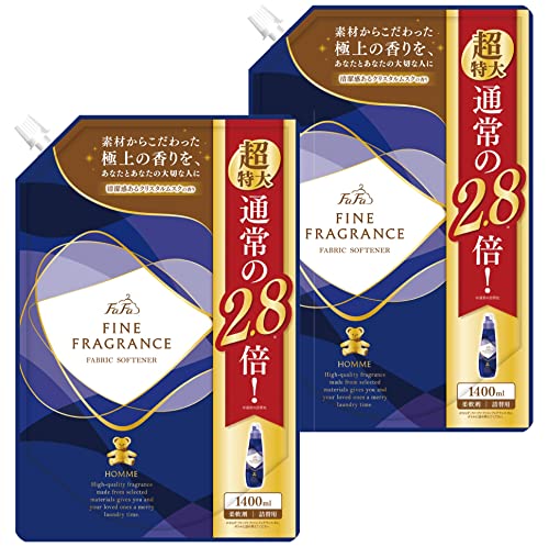 *品 名: 柔軟仕上げ剤 *内容量: 詰替 1400ｍｌ 2個 *成 分: 界面活性剤（第四級アンモニウム塩）/安定化剤/香料/抗菌剤 *用 途: 衣料品用（綿/毛/絹/合成繊維） *原産国: 日本