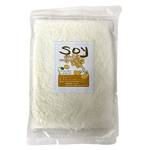 500g 本商品は油分が少ないため本品のみでの使用は出来ません ・融点68度 ・原材料名大豆油 ・引火点314度（クリーブランド開放式） ・使用上の注意火気厳禁、直射日光を避ける 日本製