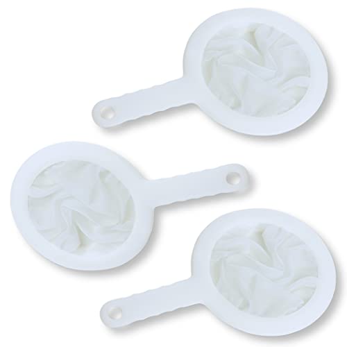 100,200,400 Mesh 3種セット 【商品仕様】材質：持ち手（ポリプロピレン）、メッシュ（ナイロン） 内容：100メッシュと200メッシュ、400メッシュの3種セットです。 【メッシュ生地】