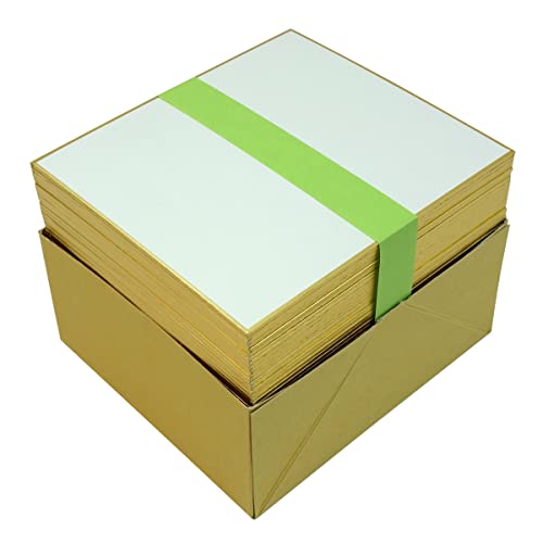 【 サイズ 】寸松庵色紙 12.1*13.6cm 50枚入り 京都府知事指定伝統工芸品 サイン、書道、水彩画、寄書きなどに にじみ少なく、すべりのいい紙質です。