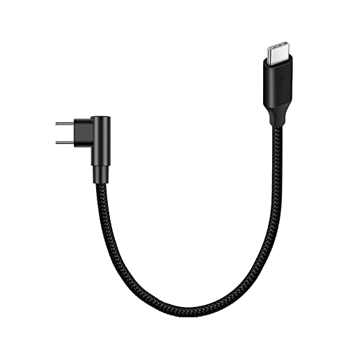 【L字型設計】USB C to Cケーブル(USB2.0)は革新的なL字型、両方とも90度を設計します。L字なので何かと取り回しがよく、配線周りもスッキリして、横向きにゲームしても仰向けでお腹にスマホ