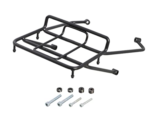 適合車種 モンキー125: JB02全車種/JB03全車種/JB05全車種 ボルトオン スチール製ブラック塗装仕上げ キャリアー寸法: 幅230mm*奥行150mm 最大積載量: 2.0kg以下 荷掛