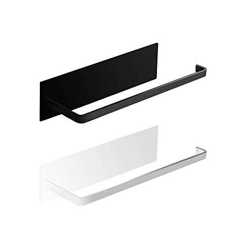 【製品仕様】サイズ（約）：26.5*7.5*6.5cm。色：1個ホワイト、1個ブラック。耐荷重（約）：500g(取り付ける壁、取り付け方等により耐荷重が変わることがございます)。 【材質】：高品質S3