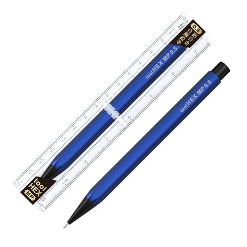 【サイズ】直径10mm*長さ140.5mm 【特長1】0.5mmシャープペンシル、「tool、Hex(ツールヘッス）」はデザインが美しいだけではなく、筆記以外の「ツール」として多目的な使い勝手が特徴で