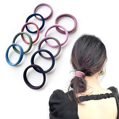 【実用】伸びが良く使いやすいヘアゴムで，耐久性に優れています。髪にゴム跡を残さずにとまられます。表面がナイロンで、内部が伸縮性よいラバーで構成されていますので、最大で20cmまで伸ばしてもしっかりと元