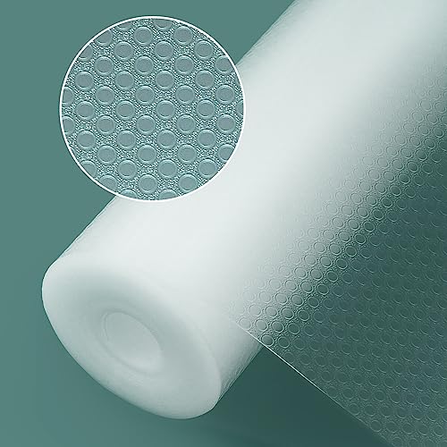 クリア 長さ1.5mx幅0.3m *【商品概要】 Origuudsの食器棚シートは食品グレードのEVA素材で作られており、BPAフリーであり、無害で無臭です。表面は直接果物、野菜、または他の食品を置く